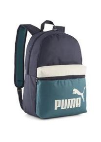 Rucksack Puma "PHASE COLOR BLOCK BACKPACK", new navy, emerald ice, Rucks&auml;cke, Damen, Netz, Polyester, colorblocking, Rucksack, f&uuml;r sportliche Aktivit&auml;ten und Alltag, mit ger&auml;umigem Hauptfach