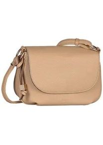 Satteltasche Gabor "Rosina", Damen, Gr. B/H/T: 25cm x 17cm x 11cm, camel, Polyurethan, clean, gepflegt, gepr&auml;gtes Muster, unifarben, Taschen, l&auml;ssiger Look mit softem Material und markantem Metalldetail am Zipper