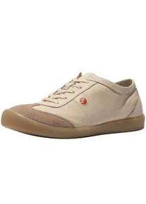Sneaker Softinos "Softinos Sneaker Glattleder", Damen, Gr. 42, beige, braun, Glattleder, Schuhe Sneaker