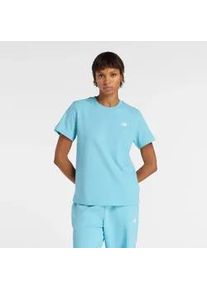 T-Shirt New Balance "SPORT ESSENTIALS JERSEY T-SHIRT", Damen, Gr. XXL, taffy blau, Obermaterial: 100% Baumwolle, normal, Rundhals, Shirts T-Shirt, f&uuml;r Erwachsene, Kurzarm, f&uuml;r Alltag, aus Baumwolle