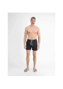 Badeshorts Lerros "Herren Beach-Shorts mit Innenhose", Herren, Gr. M, Normalgr&ouml;&szlig;en, schwarz, 100% Nylon, Badehosen Badeshorts