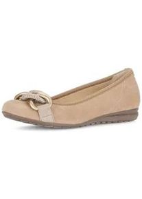 Ballerina Gabor "Sportliche Ballerina", Damen, Gr. 41, braun, Schuhe Ballerina