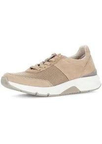 Sneaker Gabor "Sneaker low", Damen, Gr. 35, beige, Schuhe Sneaker