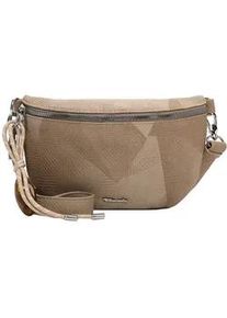 Umh&auml;ngetasche Tamaris "Umh&auml;ngetasche TAS Karen", Damen, Gr. B/H/T: 25cm x 17cm x 5cm 0, beige (sand 420), Polyurethan, Taschen Umh&auml;ngetasche