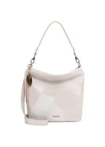 Beuteltasche Tamaris "Beutel TAS Karen", Damen, Gr. B/H/T: 31cm x 29cm x 13cm 0, beige (ecru 320), Polyurethan, Taschen Beuteltasche
