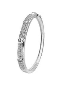 Armreif Firetti "Schmuck Geschenk Silber 925 Armschmuck Armband Glitzer", silberfarben, kristallwei&szlig;, kristallwei&szlig;, Armb&auml;nder, Damen, Silber 925 (Sterlingsilber), Armreif, mit Zirkonia (synth.)