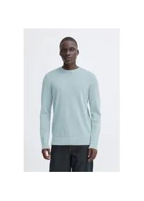 Strickpullover Blend "BHAddo", Herren, Gr. S, faded denim, Feinstrick, 100% Baumwolle, unifarben, Basic, normal normal, Rundhals, Pullover Strickpullover, Sch&ouml;ner Feinstrick-Pullover mit leichten Waschungen