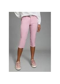 Caprihose Laura Scott, Damen, Gr. 46, N-Gr, rose, Web, Obermaterial: 98% Baumwolle, 2% Elasthan, Hosen Caprihose, Webhose f&uuml;r Casualmode und Streetwear, femininer Stil