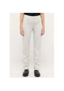 5-Pocket-Jeans Angels "Style Straight Lara", Damen, Gr. 42, L&auml;nge 32, chalk used, Denim/Jeans, Obermaterial: 98% Baumwolle, 2% Elasthan, unifarben, straight fit lang, Jeans 5-Pocket-Jeans, mit Stretch