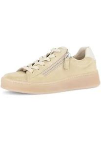 Sneaker Gabor "Sneaker low", Damen, Gr. 38,5, gelb, Schuhe Sneaker