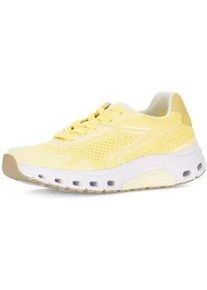 Sneaker Gabor "Sneaker low", Damen, Gr. 38, gelb, Schuhe Sneaker