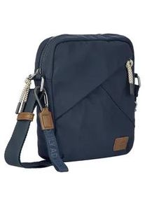 Umh&auml;ngetasche Camel Active "Aurum", Damen, Gr. B/H/T: 19cm x 22cm x 6cm, dunkelblau, Polyester, beschichtet, clean, unifarben mit Farbeins&auml;tzen, Taschen Umh&auml;ngetasche, aus recyceltem Polyester in Nylonstruktur, leicht & mit feinen Details