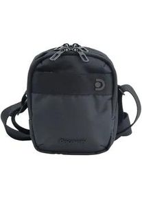 Schultertasche DISCOVERY "Downtown", Damen, Gr. B/H/T: 14cm x 18,5cm x 18,5cm, schwarz, Kunstfaser, unifarben, Taschen Schultertasche, mit praktischem Schl&uuml;sselhalter