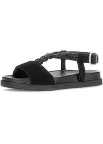 Riemchensandale Gabor "Riemchensandale", Damen, Gr. 40, schwarz, Schuhe Riemchensandale