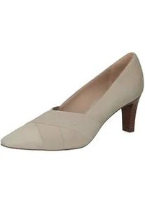 Pumps Peter Kaiser "Peter Kaiser Pumps Veloursleder/Textil", Damen, Gr. 36, taupe, Textil, Veloursleder, Schuhe Pumps