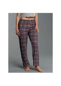 Schlafanzug TRIGEMA "TRIGEMA Schlafanzughose mit Karo-Muster", Damen, Gr. 3XL, navy, Single Jersey, 100% Baumwolle, Homewear-Sets Schlafanzug