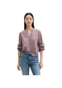 Marc O'Polo Langarmbluse MARC O'POLO "aus TENCELTM Lyocell", Damen, Gr. 44, light pink, Obermaterial: 100% Lyocell, bedruckt, regular fit normal, V-Ausschnitt, Manschette, Blusen