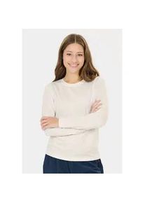 ENDURANCE ATHLECIA Langarmshirt ATHLECIA "Almi V2", Damen, Gr. 34, wei&szlig;, 88% Polyester, 12% Elasthan, unifarben, normal, Rundhals, Shirts Langarmshirt, mit atmungsaktiver Funktion