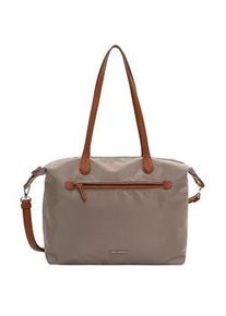 Emily & Noah Shopper EMILY & NOAH "Shopper E&N Jarina", Damen, Gr. B/H/T: 40cm x 29cm x 14cm 0, grau (taupe 900), Polyester, Taschen Shopper