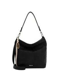 Beuteltasche Tamaris "Beutel TAS Karen", Damen, Gr. B/H/T: 31cm x 29cm x 13cm 0, schwarz (schwarz 100), Polyurethan, Taschen Beuteltasche