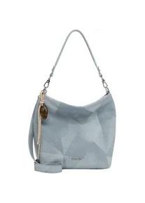 Beuteltasche Tamaris "Beutel TAS Karen", Damen, Gr. B/H/T: 31cm x 29cm x 13cm 0, blau (lightblau 530), Polyurethan, Taschen Beuteltasche