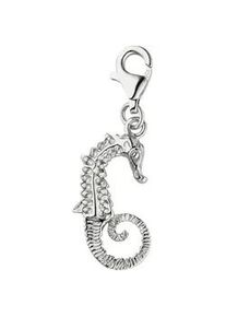Charm-Einh&auml;nger Jobo "Seepferdchen 20,8 mm", silber 925, Charms, Damen, Silber 925 (Sterlingsilber), 925 Silber rhodiniert