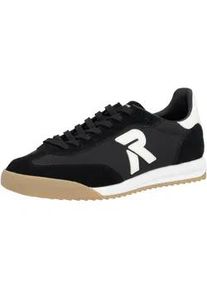 Sneaker Rieker SPORT, Herren, Gr. 40, schwarz, Synthetik, Textil, Veloursleder, Schuhe Sneaker, Hallenschuh, Sportschuh, Freizeitsneaker, Schn&uuml;rschuh mit Profil