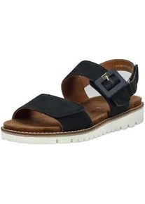 Riemchensandale Ara "Ara Sandalen Leder", Damen, Gr. 38, blau, Leder, Schuhe Riemchensandale