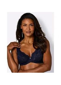 w&auml;schepur Entlastungs-BH W&Auml;SCHEPUR, Damen, Gr. 110, Cup D, marine, 90% Polyamid, 10% Elasthan, BHs Entlastungs-BH