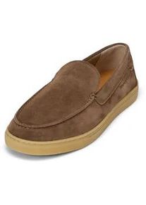 Marc O'Polo Loafer MARC O'POLO "aus Veloursleder", Herren, Gr. 45, schwarz taupe, Obermaterial: 100% Leder (Rind), unifarben, Schuhe Loafer