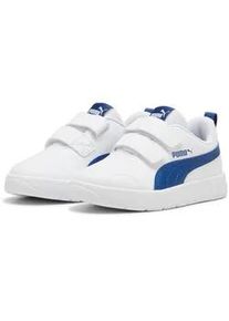 Sneaker Puma "COURTFLEX V3 V PS", Damen, Gr. 34, Puma wei&szlig;, clyde royal, Synthetik, Schuhe Sneaker, mit sportlichem Design, mit Klettverschluss