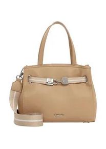 Shopper Tamaris "Shopper TAS Kirima", Damen, Gr. B/H/T: 25cm x 22cm x 11cm 0, beige (sand 420), Polyurethan, Taschen Shopper