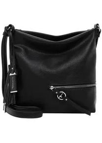 Umh&auml;ngetasche Tamaris "Umh&auml;ngetasche TAS Nele", Damen, Gr. B/H/T: 30cm x 28cm x 6cm 0, schwarz (schwarz 100), Polyurethan, Taschen Umh&auml;ngetasche