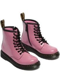 Schn&uuml;rboots Dr. Martens "Junior 1460 8-Loch Lacklederstiefel", Damen, Gr. 36, rosa, Lackleder, Schuhe Schn&uuml;rboots, Lackstiefel, Kinderstiefel, Freizeitschuh mit Rei&szlig;verschluss