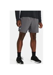 Laufshorts Under Armour "UA LAUNCH 7 SHORTS", Herren, Gr. M, N-Gr, castlerock, wei&szlig;, reflective, Web, Obermaterial: 100% Polyester, Hosen, f&uuml;r Sport, leichtes Material, reflektierende Details, atmungsaktiv