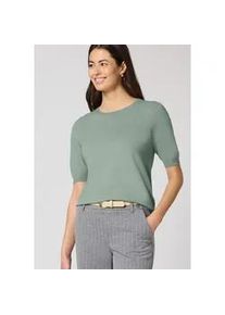 Strickpullover Street One, Damen, Gr. 38, schwarz mint gr&uuml;n, Stoff, 30% Polyester, 27% Polyacryl, 23% Polyamid, 20% Viskose, unifarben, comfort fit normal, Rundhals, Rippb&uuml;ndchen, Pullover Strickpullover, mit Rundhalsausschnitt