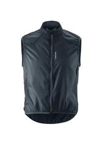 Funktionsweste Gonso "Road Vest Wind M", Herren, Gr. S, blau (nachtblau), 100% Polyester, Westen Funktionsweste, Herren Weste, atmungsaktive Radweste, leichte Windweste, Tight Fit