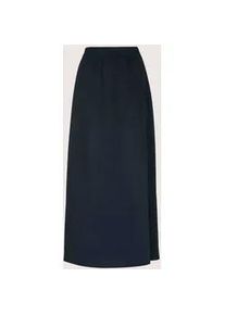 Madeleine Mode Midirock MADELEINE "Rock Langer Rock mit tiefer Seitenfalte", Damen, Gr. 44, blau (marine), Obermaterial: 100% Viskose CV., Modern, normal, R&ouml;cke