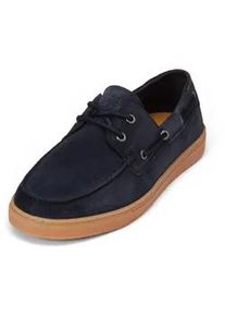 Marc O'Polo Mokassin MARC O'POLO "aus Veloursleder", Herren, Gr. 45, schwarz navy, Obermaterial: 100% Leder (Rind), unifarben, Schuhe Mokassin