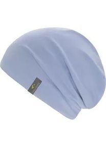 Beanie Chillouts "Acapulco Hat", Damen, lavender blau, Web, Baumwollmischung, unifarben, M&uuml;tzen Beanie, klassische Forrm, kleines Markenlogo, Doppellagig