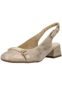 Slingpumps Ara "Ara Pumps Lederimitat", Damen, Gr. 41, beige, Lederimitat, Schuhe Slingpumps