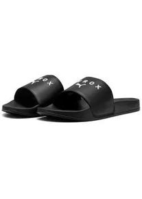 Badesandale Puma "LEADCAT 2.0 HYROX", Herren, Gr. 42, Puma schwarz, Puma wei&szlig;, Synthetik, bedruckt, Schuhe, gepufferter Riemen, vorgeformtes Fu&szlig;bett, bedrucktes Design