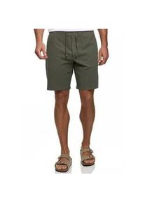 Shorts INDICODE "INMinolus", Herren, Gr. S, N-Gr, army, Web, Obermaterial: 100% Baumwolle, unifarben, regular fit, Hosen Shorts