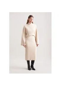 Midirock Seidensticker, Damen, Gr. S, ecru, 80% Wolle, 15% Polyamid, 5% Kaschmir, unifarben, normal, R&ouml;cke