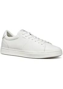 Sneaker Geox "U BALTIMOORE", Herren, Gr. 45, wei&szlig;, Leder, Textil, Schuhe Sneaker, Halbschuh, Freizeitschuh, Schn&uuml;rer mit Geox Spezial Membran