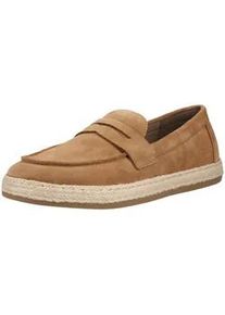 Slipper Geox "Geox Slipper Leder", Herren, Gr. 44, toffee, Leder, Schuhe Slipper