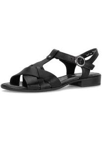 Riemchensandale Gabor "Riemchensandale", Damen, Gr. 38,5, schwarz, Schuhe Riemchensandale