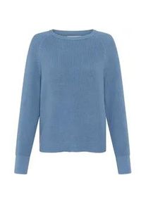 Marc O'Polo Strickpullover MARC O'POLO, Damen, Gr. XS, fall sky, Strick, Obermaterial: 100% Baumwolle, Rundhals, B&uuml;ndchen, Pullover Strickpullover