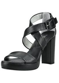 High-Heel-Sandalette Nero Giardini "Nero Giardini Sandalen Leder", Damen, Gr. 38, schwarz, Leder, Schuhe