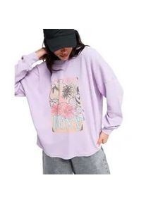 Longpullover Roxy "Eastside Midweight", Damen, Gr. XS, crocus petal, Obermaterial: 60% Walkfrottier, 40% Microfaser;, Pullover Longpullover